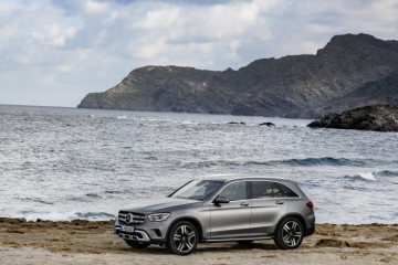 Mercedes-Benz GLC (X253), 2019, designo selenite grey magno, saddle brown leather interior