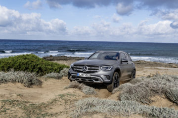 Mercedes-Benz GLC (X253), 2019, designo selenite grey magno, saddle brown leather interior