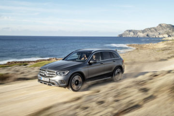 Mercedes-Benz GLC (X253), 2019, designo selenite grey magno, saddle brown leather interior