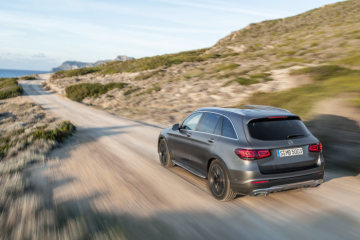 Mercedes-Benz GLC (X253), 2019, designo selenite grey magno, saddle brown leather interior