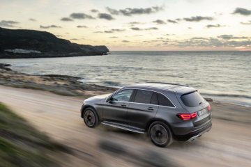 Mercedes-Benz GLC (X253), 2019, designo selenite grey magno, saddle brown leather interior