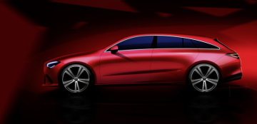 Mercedes-Benz CLA Shooting Brake design sketch