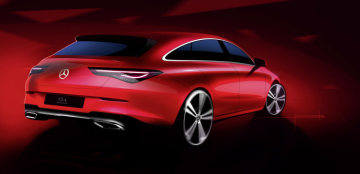 Mercedes-Benz CLA Shooting Brake design sketch