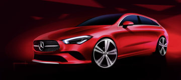 Mercedes-Benz CLA Shooting Brake design sketch