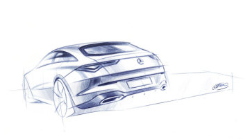 Mercedes-Benz CLA Shooting Brake, design sketches