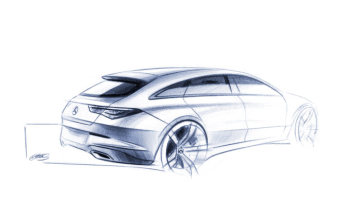 Mercedes-Benz CLA Shooting Brake, design sketches