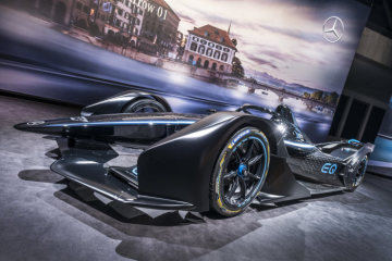 The Formula E show car represents the entry of the Mercedes-Benz EQ Formula E team into the ABB FIA Formula E Championship in the 2019/2020 season. Presented by Bradley Lord