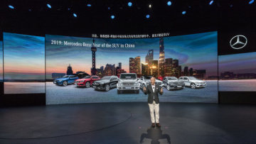 On the eve of the 18th Auto Shanghai, Mercedes-Benz presented no fewer than three SUVs: the Concept GLB, the battery-powered EQC (electricity consumption combined: 20.8 – 19.7 kWh/100 km; CO2 emissions combined: 0 g/km)* and the Mercedes-Benz GLE.   Nicholas Speeks, President and CEO of Beijing Mercedes-Benz Sales Service Co.