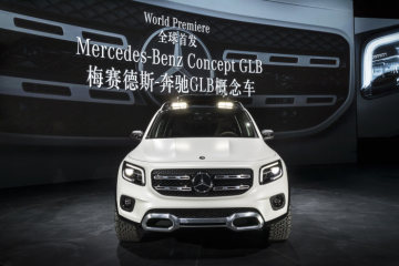 Compact show car with SUV genes: The latest concept vehicle from the brand bearing the three-pointed star celebrates its world premiere in Shanghai. The Mercedes-Benz Concept GLB is characterised by its robust appearance and plenty of room for up to seven people. The powerful proportions from the world of compact SUVs and the generous interior space make it the ideal family vehicle and leisure companion.