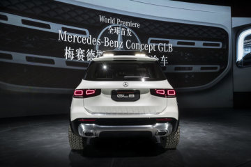 Compact show car with SUV genes: The latest concept vehicle from the brand bearing the three-pointed star celebrates its world premiere in Shanghai. The Mercedes-Benz Concept GLB is characterised by its robust appearance and plenty of room for up to seven people. The powerful proportions from the world of compact SUVs and the generous interior space make it the ideal family vehicle and leisure companion.