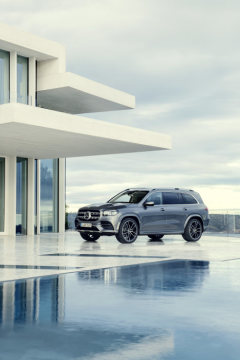 Mercedes-Benz GLS, 2019, AMG Line, designo selenite grey metallic