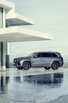 Mercedes-Benz GLS, 2019, AMG Line, designo selenite grey metallic