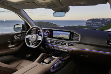 Mercedes-Benz GLS, 2019, AMG Line, designo selenite grey metallic, espresso brown leather