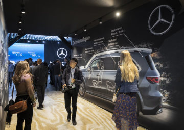 Following the successful "eve" event Britta Seeger, Member of the Board of Management of Daimler AG, responsible for Mercedes-Benz Cars Sales and Dietmar Exler, President  &  CEO of Mercedes-Benz USA, presented three further world premieres on the first press day of t he NYIAS 2019: on display for the first time in the Big Apple were the new Mercedes-Benz GLS, the Mercedes-Benz GLC Coupé and the EQC Edition 1886 (combined electrical consumption: 20.8 – 19.7 kWh/100 km; combined CO2 emissions: 0 g/km)i.