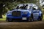 Slammed Rolls-Royce Cullinan Is a Weird Drift Car Rendering