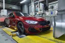 BMW 8 Series on the assembly line