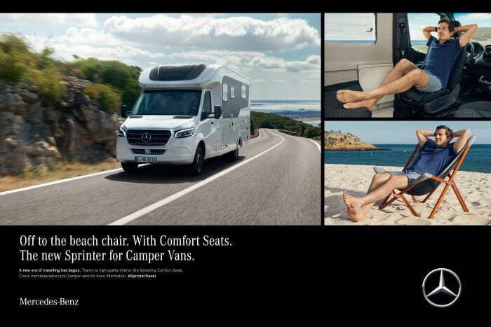 Already there. The new Sprinter for Camper Vans: Mercedes-Benz is starting its camper van campaign for the new Sprinter