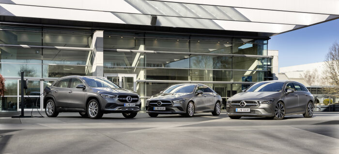 Three new plug-in hybrid models complete the Mercedes-Benz compact-car family: CLA Coupé, CLA Shooting Brake and GLA now with EQ Power