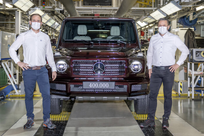 Mercedes-Benz G-Class: Production anniversary: the 400,000th iteration of this classic off-road vehicle has now been built