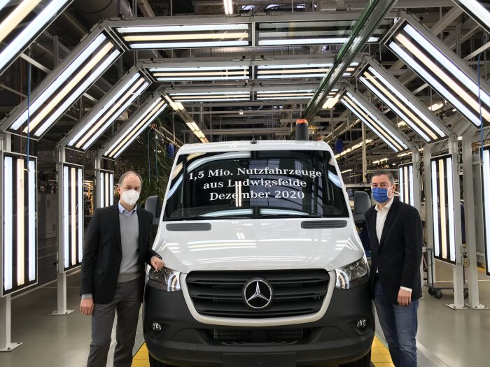 Special occasion at the Ludwigsfelde production facility: 1.5 million commercial vehicles in 55 years