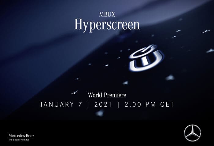 An impressive start to the new year: Mercedes-Benz unveils the MBUX Hyperscreen